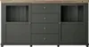Sideboard grün mit Eiche Lefkas Nb. EPSOM-83 Glaseinsatz Produktbild-Vorschau 3