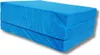 A blue folding mattress is shown on a white background. Voir les images du produit