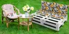 Amilian Palettenkissen SET Gartenkissen mit Rückenkissen Produktbild-Vorschau 3