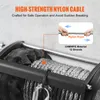Close-up of a winch cable with text overlays highlighting its features. Produktbild-Vorschau