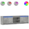 vidaXL TV skříňka s LED osvětlením betonově šedá 180x34x50 Náhled obrázku produktu 1