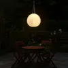 3er Set LED Solar Außen-Hängeleuchte, Lampion weiß, D 30 cm Produktbild-Vorschau 3