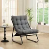 Fauteuil de jardin avec repose-pieds intégré - Noir/Gris - Voir les images du produit 10
