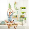 Tablette pliable Relaxdays, table d'appoint en bois de Voir les images du produit 3