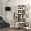 Skye Decor, Rain - Blanc, Noyer, Étagères de bureau, Blanc, Voir les images du produit 2
