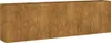 vidaXL Letto sopraelevato 280x40x80 cm in acciaio corten Anteprima dell’immagine prodotto 1