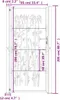 VIDAXL-Anschluss mit Bamboo-Design 105x205 cm Stahl Anteprima dell’immagine prodotto 10