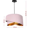 Lampada a sospensione paralume in velluto rosa lampada per Anteprima dell’immagine prodotto 2
