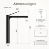 EMKE Robinet salle de bain noir mat 335x233x46mm, laiton, Voir les images du produit 7
