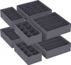 Songmics Unterwäsche- & Schubladenorganizer faltbar 8er Set Produktbild-Vorschau 1