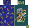 A collage of Teenage Mutant Ninja Turtles graphics, including patterns and character art. Voir les images du produit