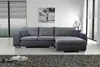Ecksofa Bettfunktion Couch Graue Polster Couchen Textil Produktbild-Vorschau 2