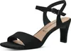 Tamaris Damen Sandale Sandalette Stoff weiche Haptik Produktbild-Vorschau 1
