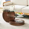Moderner minimalistischer gehärteter Glas-Couchtisch, Produktbild-Vorschau 2