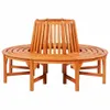 A wooden bench designed to surround a tree. Produktbild-Vorschau