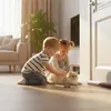 Türdichtung 90cm Braun, Zugluftstopper für Tür & Fenster, Produktbild-Vorschau 11