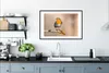 MuchoWow® Gerahmtes Poster Rotkehlchen - Vogel - Zweig - Produktbild-Vorschau 4