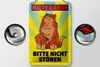 Blechschild Spruch 12x18cm Nutzkatze bitte nicht stören Produktbild-Vorschau 2
