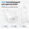 2x iPhone Lightning Ladegerät 20W Schnellladegerät mit Produktbild-Vorschau 2