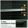COSTWAY Szafka wisząca łazienkowa, szafka łazienkowa z 2 Podgląd zdjęcia produktu 6