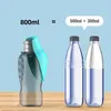 Hundetrinkflasche 800 ml – Tragbar mit Napf, auslaufsicher, Produktbild-Vorschau 6