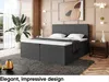 MEBLINI Boxspringbett mit Bettkasten - Gepolstert Produktbild-Vorschau 3
