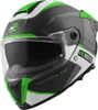 FC-Moto Hawk EVO-X helm, mat zwart/groen/wit, maat L Productafbeelding-voorbeeld 2