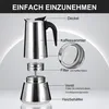 Mokkakanne aus Edelstahl, Kaffeemaschine, Perkolator, 12 Produktbild-Vorschau 3