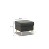 Fußhocker für Sessel, Pouffe-Fußhocker, wohnzimmer Sitzpouf Produktbild-Vorschau 3
