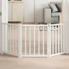 vidaXL 3-częściowa składana bramka dla psa biała 150 cm z Podgląd zdjęcia produktu 2