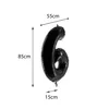Folienballon Schwarz 100cm Zahl 6 Produktbild-Vorschau 4