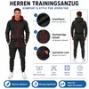 Herren Freizeitanzug Jogginganzug Sweatwear 704   Antra-Rot Produktbild-Vorschau 5