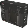 The image shows the packaging of a knife set, with the knives and accessories visible inside the box. Podgląd zdjęcia produktu