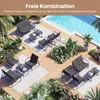 COSTWAY 4 tlg. Gartenmöbel Set, Lounge Möbel Outdoor mit 2 Produktbild-Vorschau 7