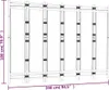 A diagram showing the dimensions of a foldable screen. Produktbild-Vorschau