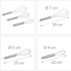 Edelstahl Schneebesen-Set 3-teilig in verschiedenen Größen Produktbild-Vorschau 4