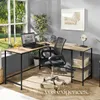 Bureau HAMILTON 138x138x75,5cm - Bois clair industriel, Voir les images du produit 7