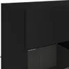 vidaXL TV-Wandschrank mit LED-Leuchten Schwarz 78,5x30x60,5 Produktbild-Vorschau 12
