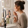 Anello luminoso LED KRUMAD con treppiede e supporto per Anteprima dell’immagine prodotto 12