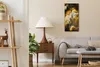 Wandkunst Leinwand Bild Uhr Geräuschlos Kunstdruck 30x60 Produktbild-Vorschau 3