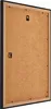 The back of a black picture frame with a brown backing board and hanging hardware. Produktbild-Vorschau