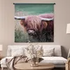 MuchoWow® Wandteppich Wandbehang Schottisches Hochlandrind Produktbild-Vorschau 5