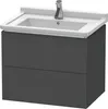 Waschtischunterbau L-CUBE 469x670x558mm graphit matt Produktbild-Vorschau 1
