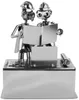 A metallic sculpture of two engineers looking at blueprints. Produktbild-Vorschau