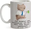 Mr. & Mrs. Panda Becher Beamter Kaffeepause - Grau Pastell Produktbild-Vorschau 3