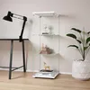 UnboxG Biała witryna szklana 42,4×36,3×125,2 cm – szafka z Podgląd zdjęcia produktu 1