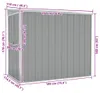 vidaXL Abri de jardin Gris 118x194x178 cm Acier galvanisé Voir les images du produit 7