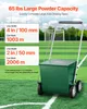 A dry line marker on a sports field, with text overlays detailing its capacity and line marking capabilities. Anteprima dell’immagine prodotto