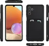 Multiple views of a black smartphone case with a card slot. Anteprima dell’immagine prodotto