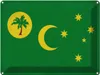 vianmo Blechschild 30x40 cm Kokosinseln Cocos Island Produktbild-Vorschau 1